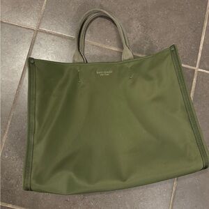 Kate spade nylon green tote bag